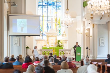 Nabożeństwo wspomnieniowe w kościele ewangelicko-augsburskim ap. Piotra i Pawła w Wiśle.